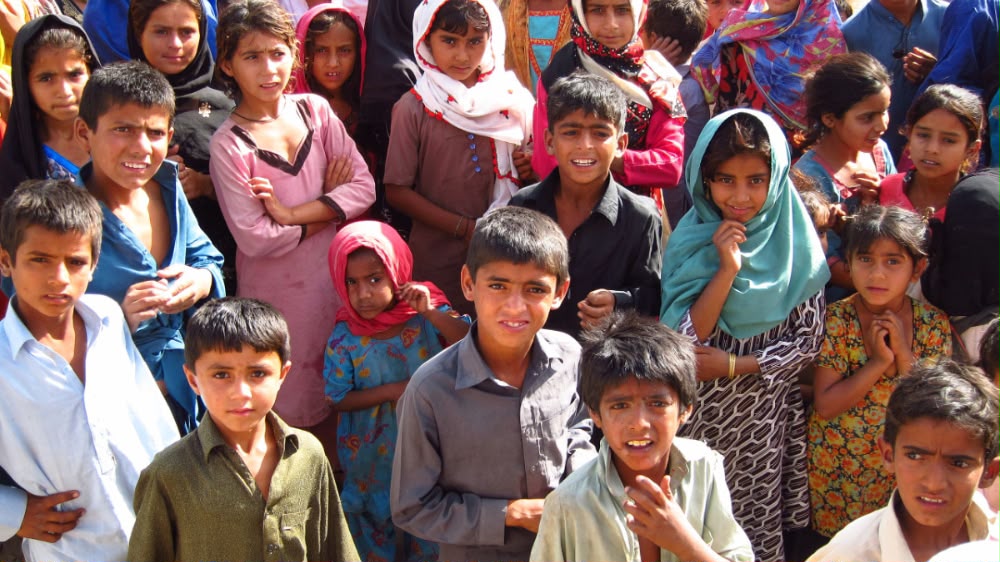 A group of children in Mianwali, representing the communities INSARA Foundation hopes to support